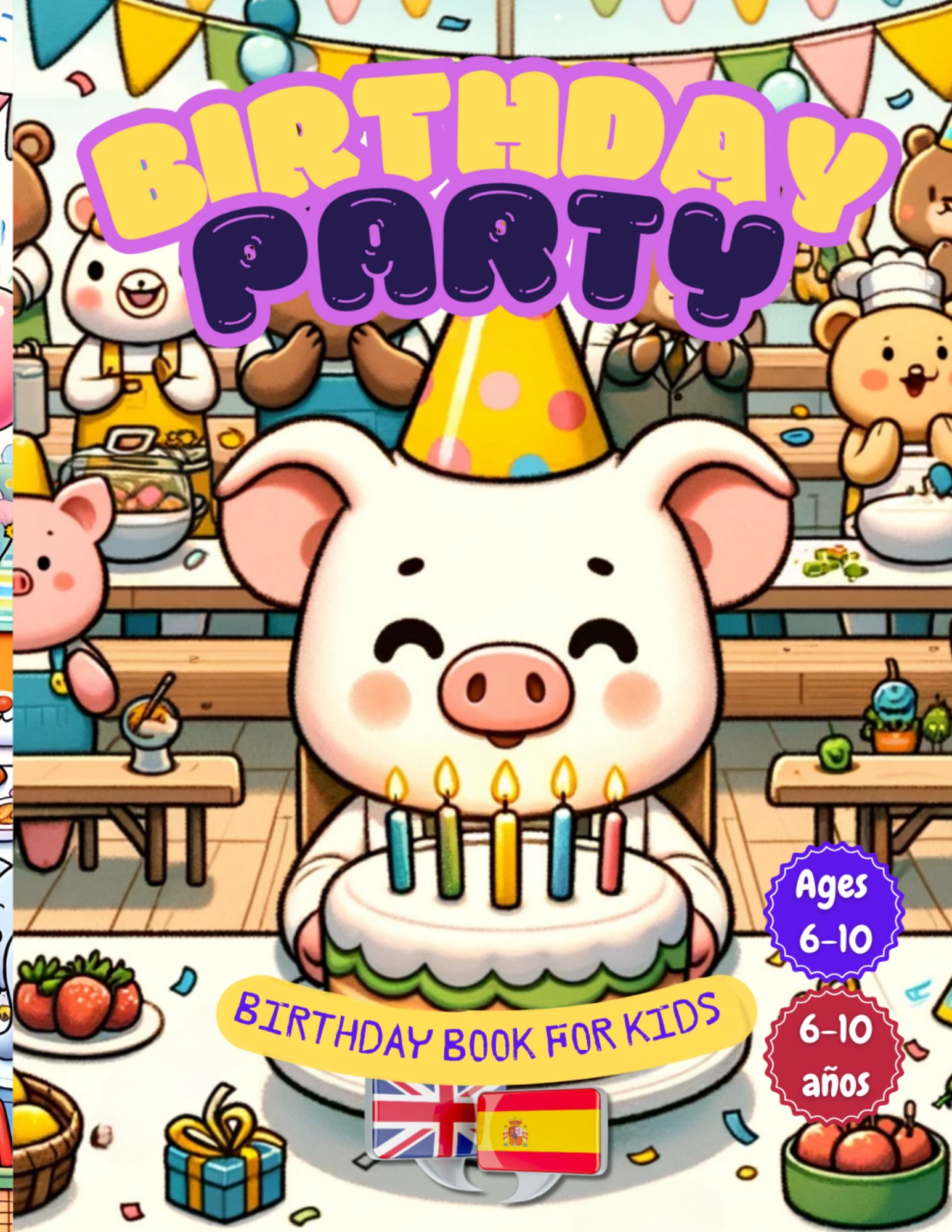 Birthday book for kids: Happy birthday! Learning Spanish - English Storybook