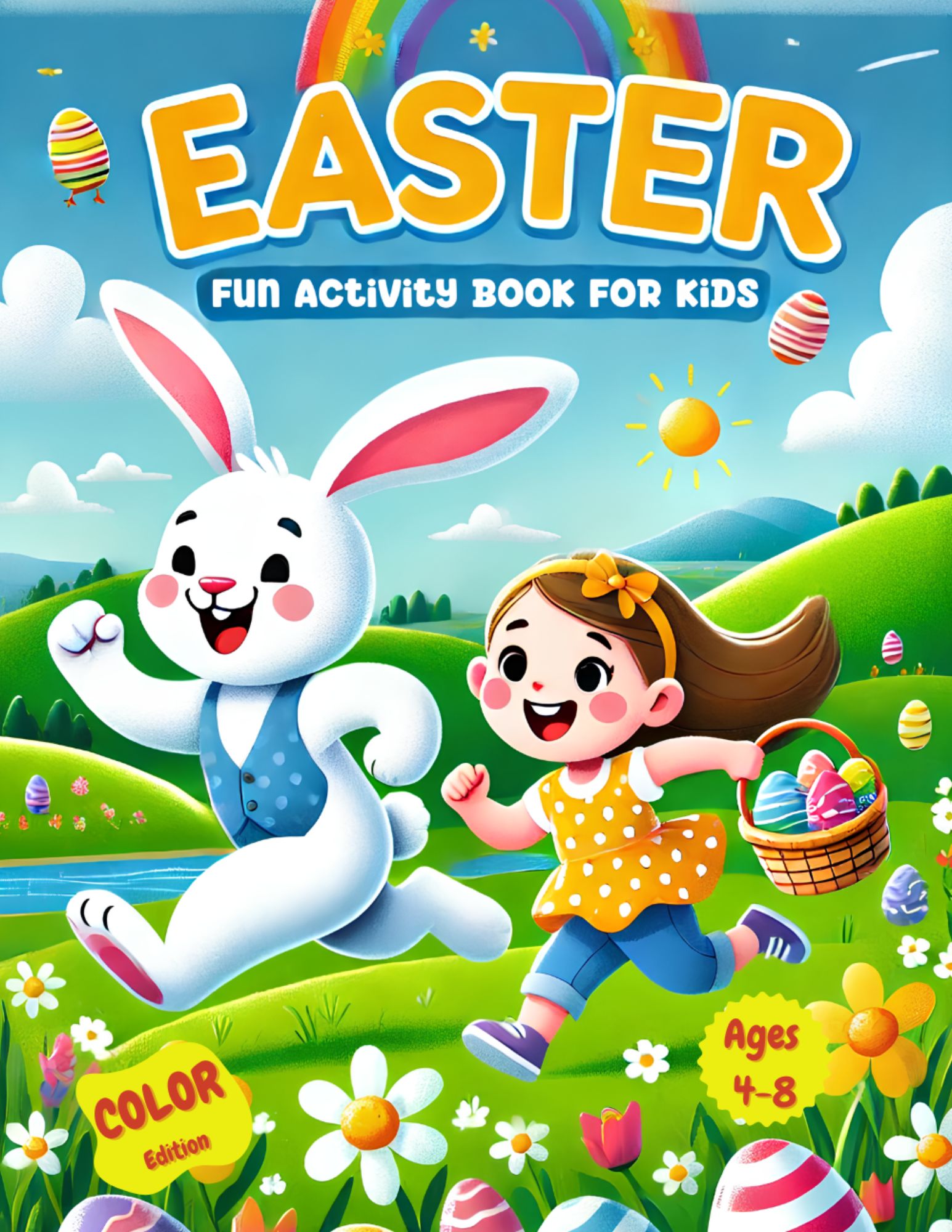 Easter Fun Activity Book for Kids Ages 4-8 – Perfect for Easter Baskets!: I Spy, Coloring, Mazes, Word Searches, Dot-to-Dot, Sudoku, Crosswords, Find ... and More Educational Activities for Kids!